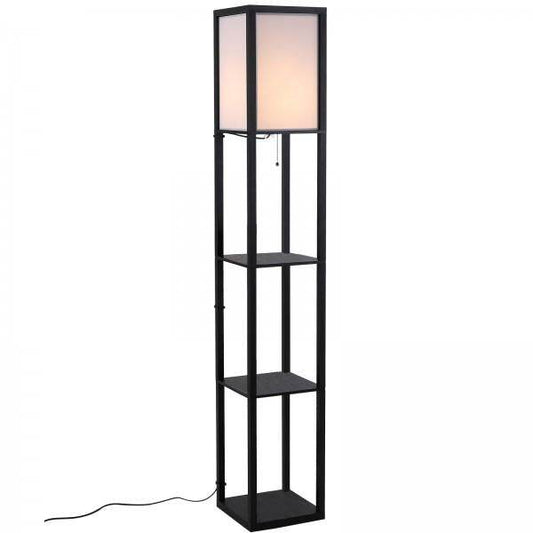 Stehleuchte Stehlampe E27 bis 40W Holz Schwarz - Palo24