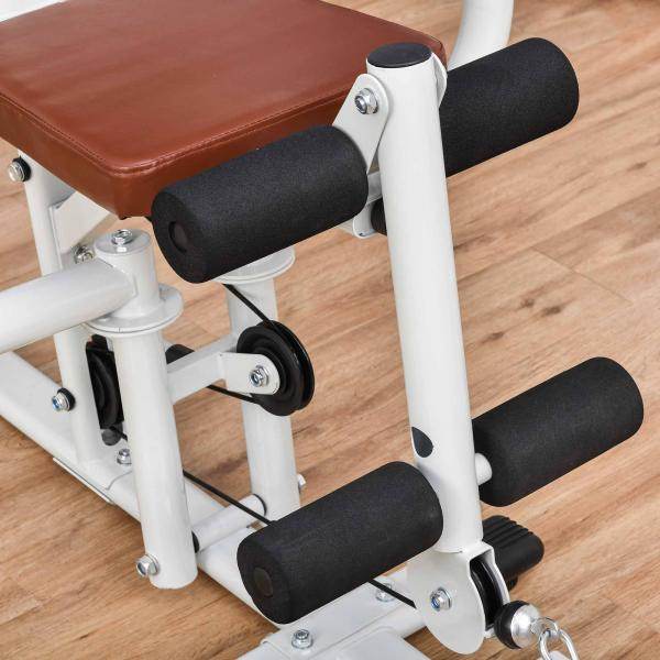 Gym Kraftstation Fitnessstation Multigym Fitnessgerät inkl. Gewichten Metall PU - Palo24
