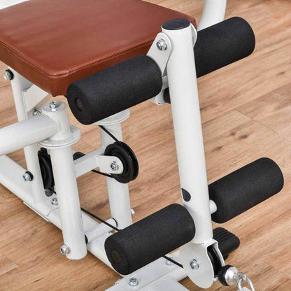 Gym Kraftstation Fitnessstation Multigym Fitnessgerät inkl. Gewichten Metall PU - Palo24
