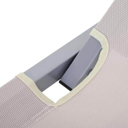 Sonnenliege Strandliege 5-Stufige Gartenliege Relaxliege Alu Oxfordstoff Creme - Palo24