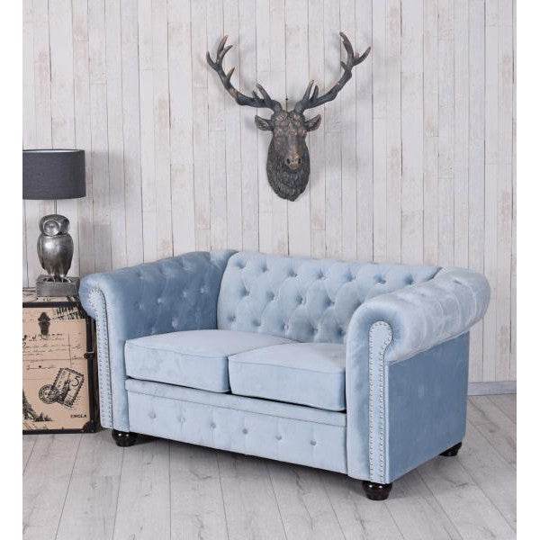 Chesterfield Sofa Samt British Chic - Palo24