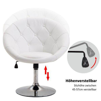 Arbeitshocker höhenverstellbar Weiss - Palo24