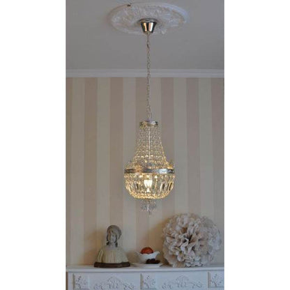 ANTIK DECKENLAMPE LÜSTER SHABBY CHIC KRISTALLLEUCHTE KRONLEUCHTER - Palo24