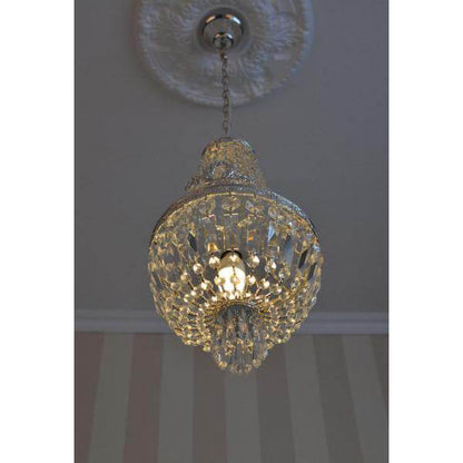 ANTIK DECKENLAMPE LÜSTER SHABBY CHIC KRISTALLLEUCHTE KRONLEUCHTER - Palo24