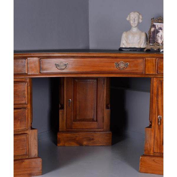 Eckschreibtisch Mahagoni Schreibtisch Corner Desk Antik - Palo24