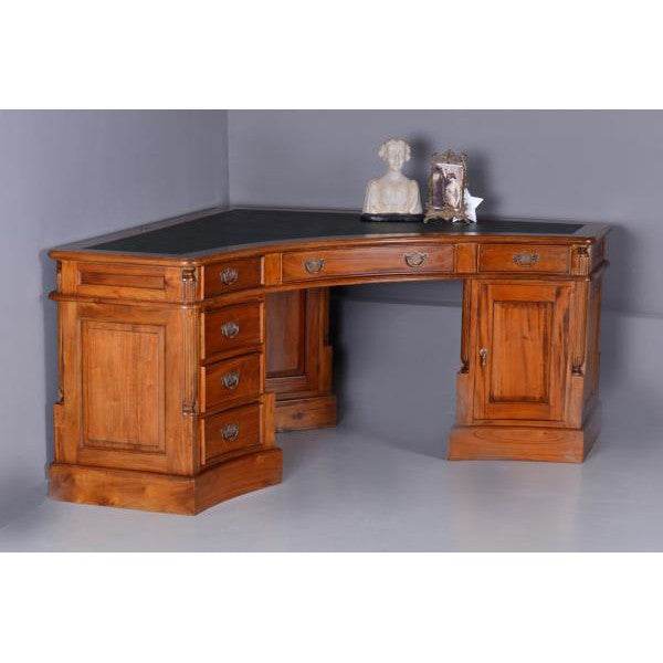 Eckschreibtisch Mahagoni Schreibtisch Corner Desk Antik - Palo24