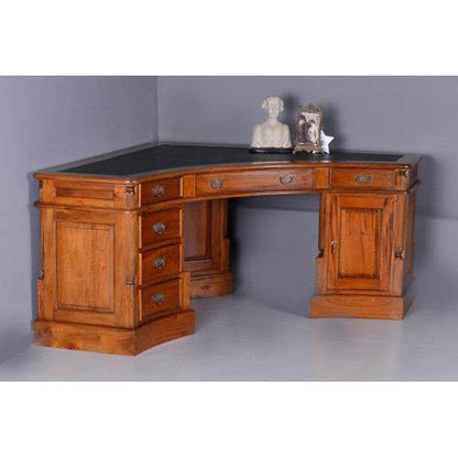 Eckschreibtisch Mahagoni Schreibtisch Corner Desk Antik - Palo24