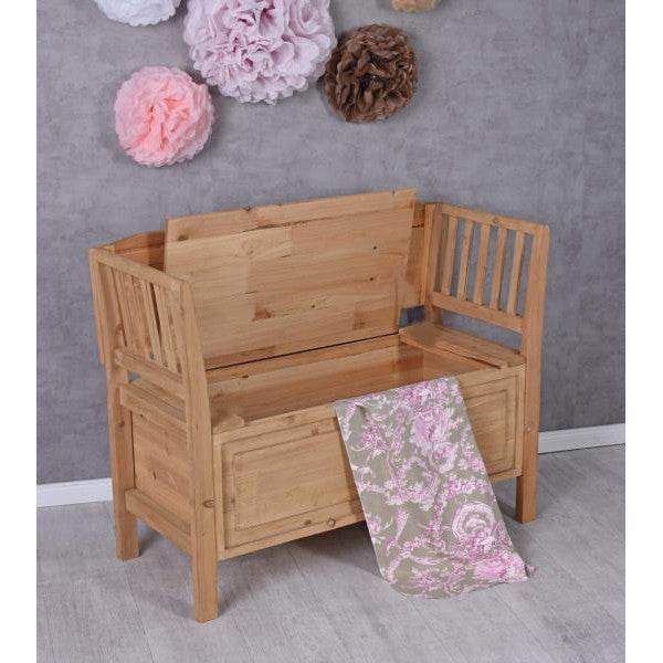 TRUHENBANK LANDHAUSSTIL SITZBANK TRUHE HOLZBANK VINTAGE - Palo24