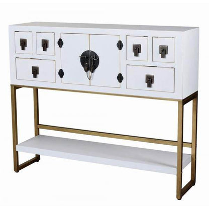 SIDEBOARD WEISS ANRICHTE CHINESISCHER HOCHZEITSSCHRANK - Palo24