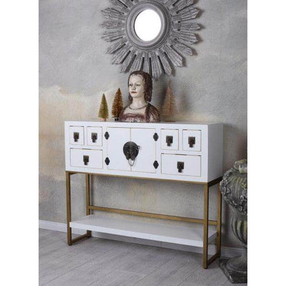 SIDEBOARD WEISS ANRICHTE CHINESISCHER HOCHZEITSSCHRANK - Palo24