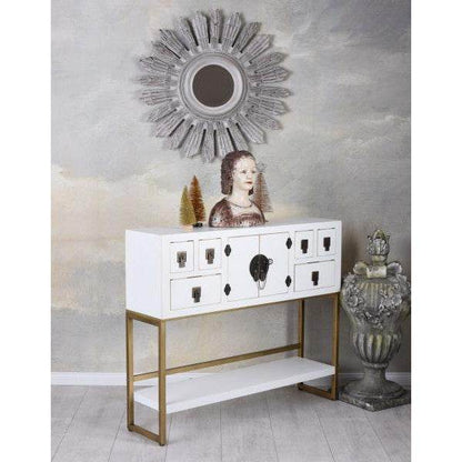 SIDEBOARD WEISS ANRICHTE CHINESISCHER HOCHZEITSSCHRANK - Palo24