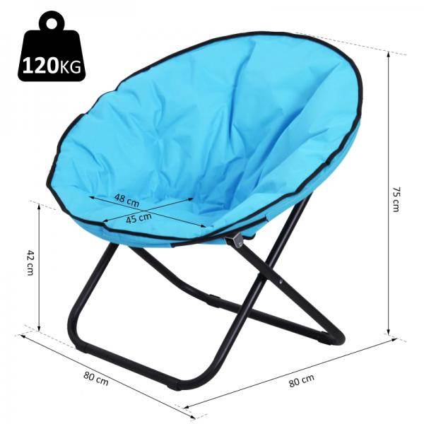 Klappstuhl Klappsessel Campingstuhl Gartenstuhl Blau - Palo24