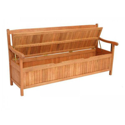 Truhenbank MONTEGO XXL 4-sitzer, Eukalyptus geölt - Palo24