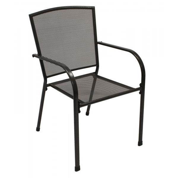 Garnitur Sitzgruppe CLASSIC 7-teilig, Streckmetall anthrazit (Tisch 90x150cm) - Palo24