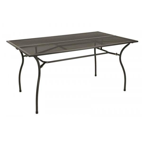 Garnitur Sitzgruppe CLASSIC 7-teilig, Streckmetall anthrazit (Tisch 90x150cm) - Palo24