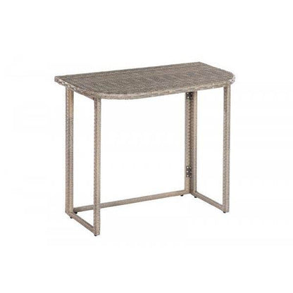 Eckbank Set BREGENZ 2-teilig, Stahl + Polyrattan grau-beige, mit Polster - Palo24