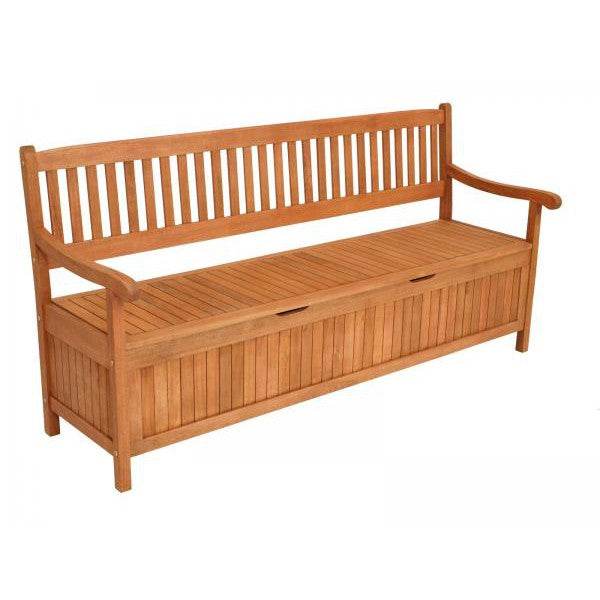 Truhenbank MONTEGO XXL 4-sitzer, Eukalyptus geölt - Palo24