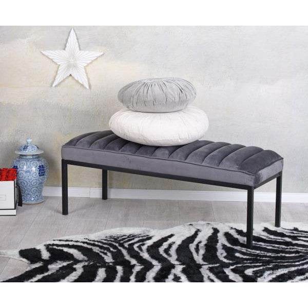SAMT SITZBANK FRENCH BOUDOIR POLSTERBANK OTTOMANE HOCKER - Palo24