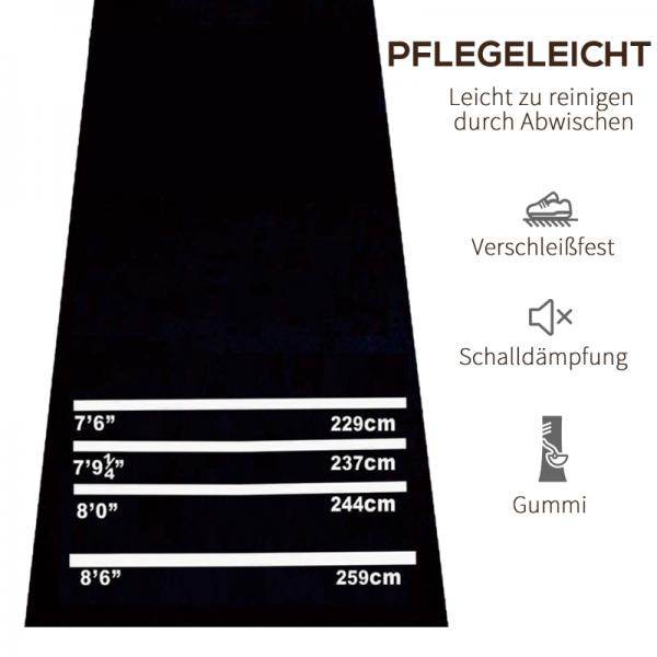 Dartmatte Gummimatte Dartteppich rutschfest - Palo24
